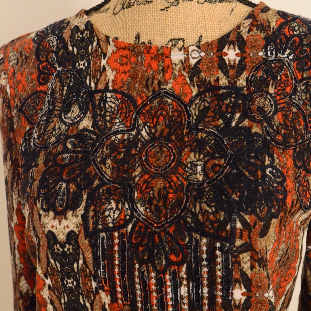 Anthropologie Mosaic Print Dress - Picture 4 of 6